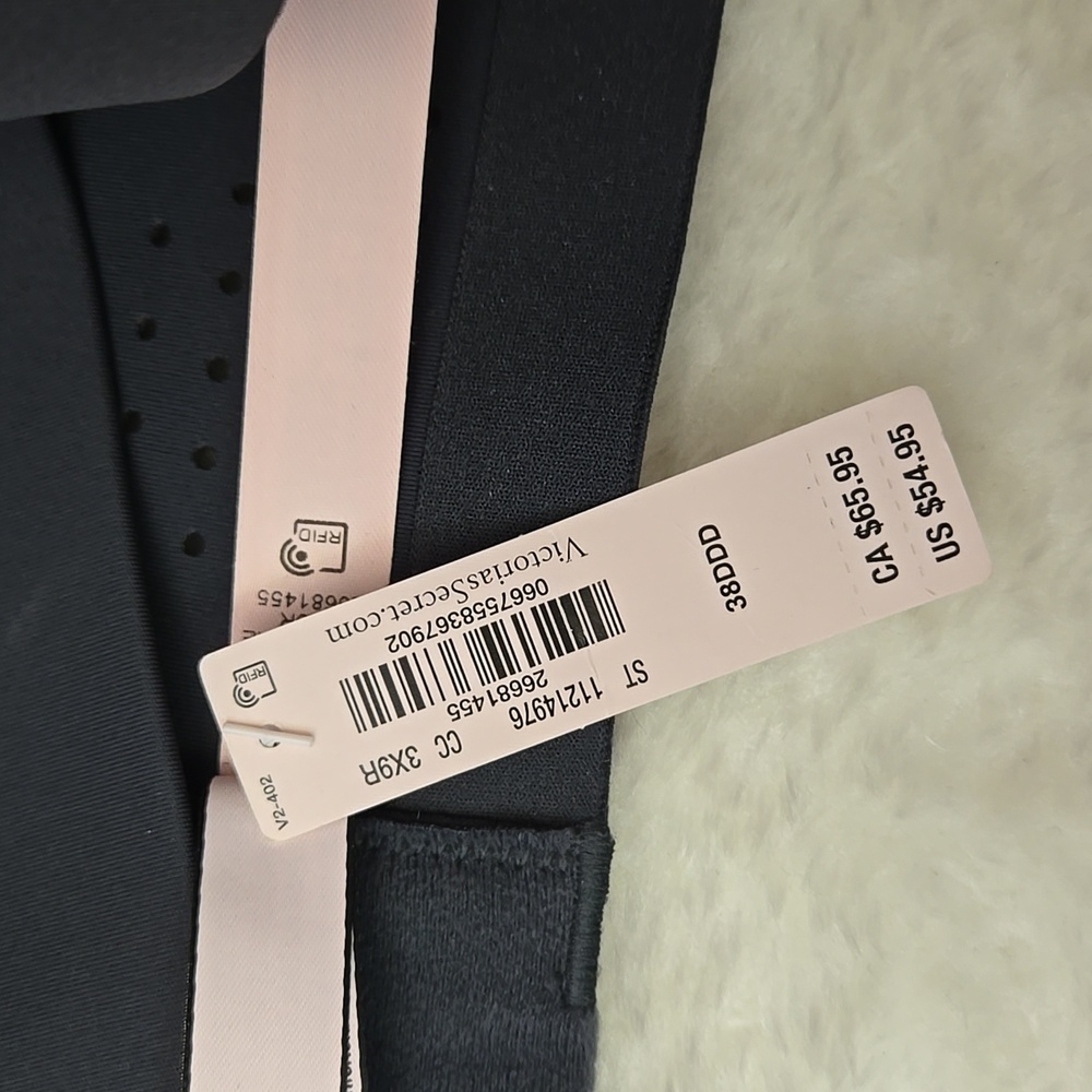 Victoria's Secret Grey Sports Bra, Womens 38DDD, New With Tags - Picture 6 of 12